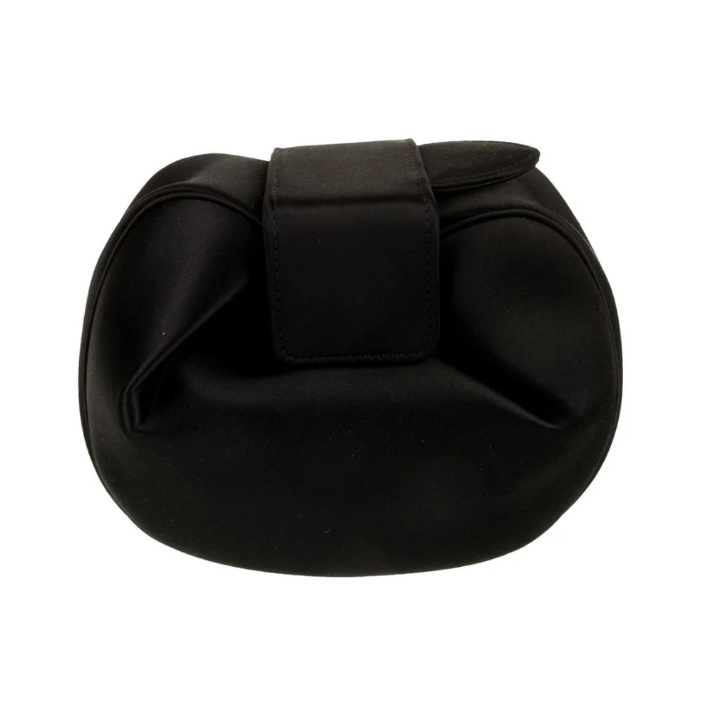 Gabriela Hearst soft Demi clutch in black nylon